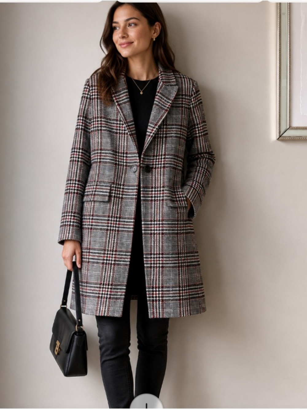 Plaid coat Zara